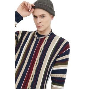 Hollister Vintage Coogi Style Sweater 3D Size Large